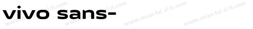 vivo sans字体转换